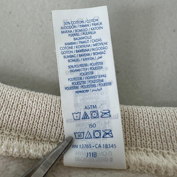 Jerzees Starbucks Santa Sweatshirt Size L Beige Crew neck Cotton Blend - Picture 5 of 9